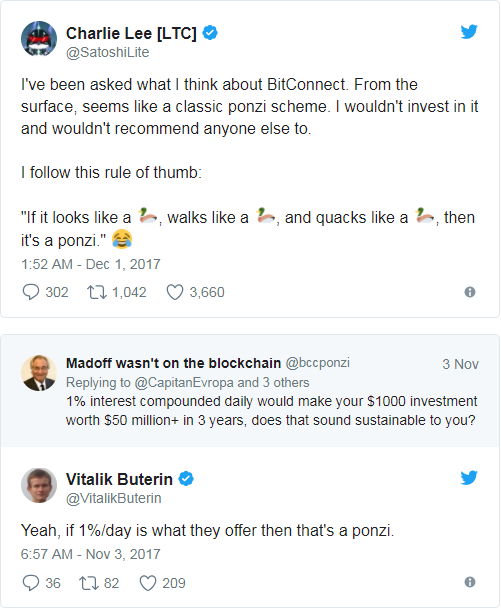 Bitconnect bị liệt các nhà quản lý crypto liệt vào danh sách lừa đảo.
