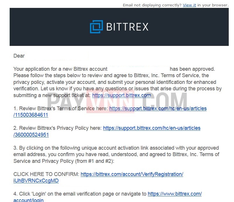 Mo tai khoan Bittrex