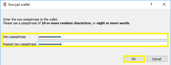 Tạo Passphrase Cho Ví