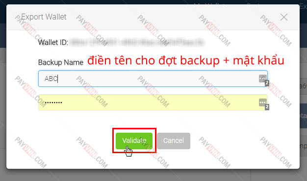 BackUp ví Omni