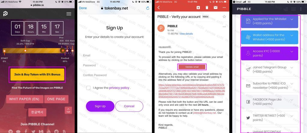 Hướng Dẫn Nhận Token PIB Miễn Phí