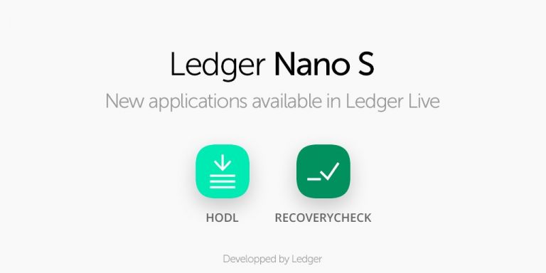 Ví Ledger Ra Mắt App HODL và RecoveryCheck Cho Ledger Live