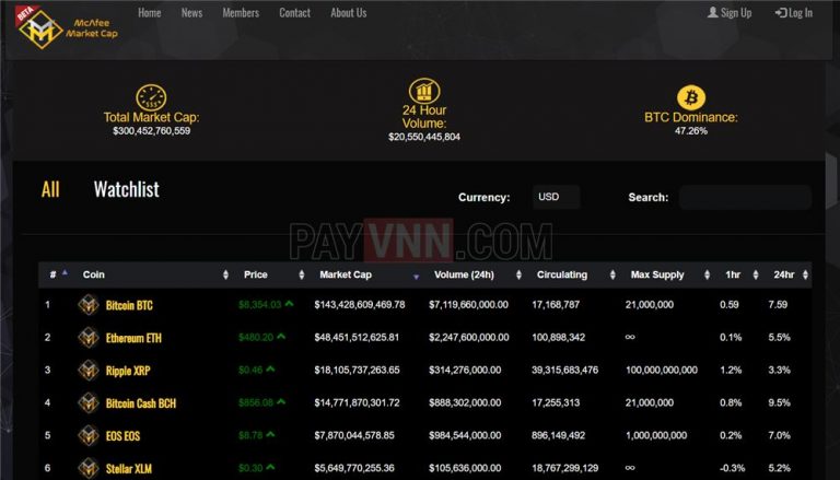 McAfee Giới Thiệu McAfee Market Cap và McAfee Crypto Team
